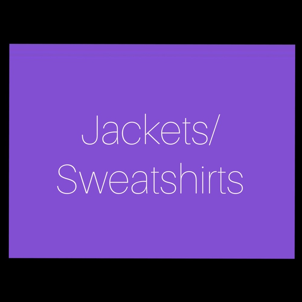 Jackets, coats, sweatshirts
